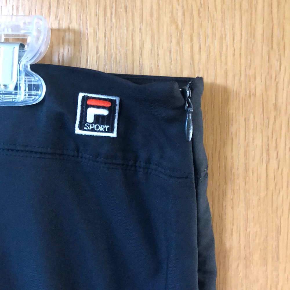 Fila black sport skort, size 18